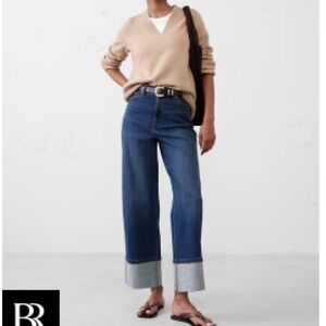 Banana Republic Blue Flare Wide Leg Jeans